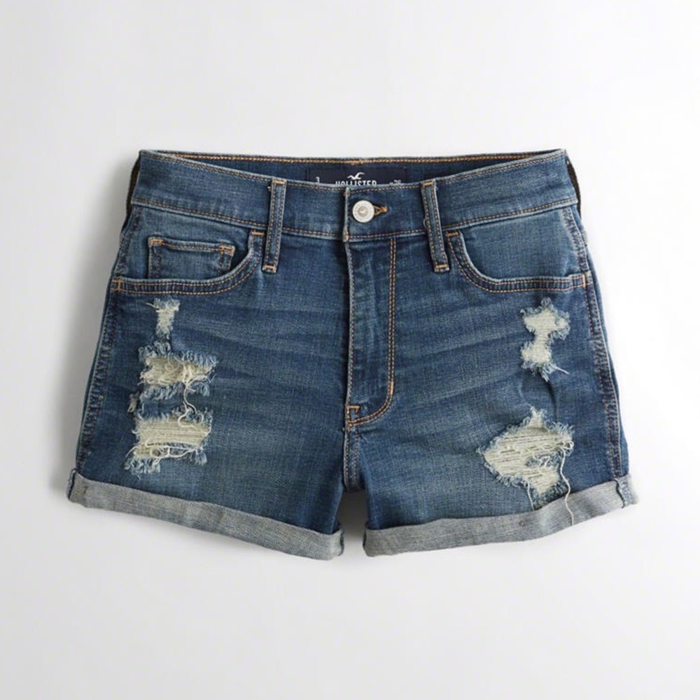 Hollister Advanced Stretch High-Rise Denim Short